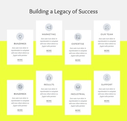 100 Years Of Building One Page Template