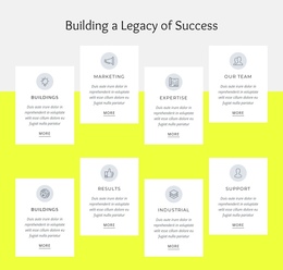 100 Years Of Building - Modern One Page Template