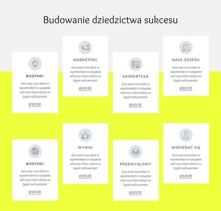 100 lat budowy Szablon witryny sieci Web