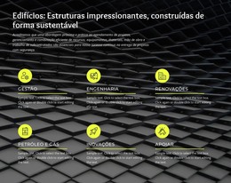 Construção Sustentável - Modelo HTML5 Responsivo