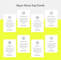 100 Yıllık Yapı - Modern Tek Sayfalık Şablon