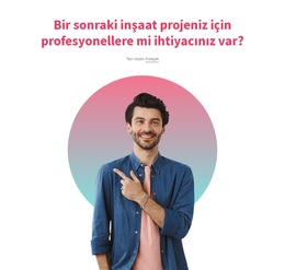 Sizin Için Profesyoneller - Web Sitesi Şablonunu Indirme