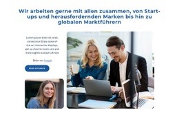 Wir Arbeiten Mit Start-Ups Zusammen - Kreatives Mehrzweck-Website-Design