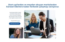 Start-Up'Larla Çalışıyoruz Tablo CSS Şablonu