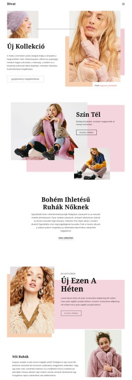 Divatoldalak Tervezése – Többcélú WooCommerce Téma