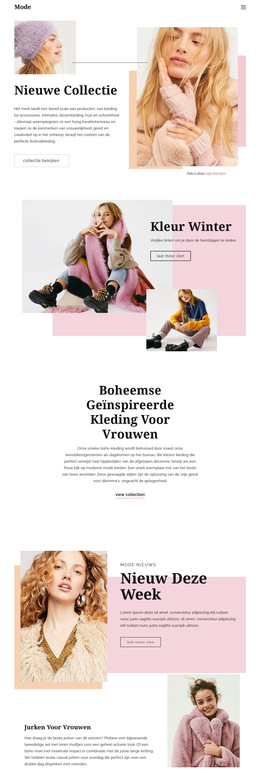 Mode Pagina-Ontwerp - Details Van Bootstrapvariaties