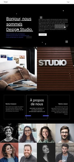 Notre Design Est Unique - HTML Website Builder