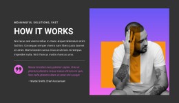 Passion And The Drive To Succeed Basic Html Template With CSS