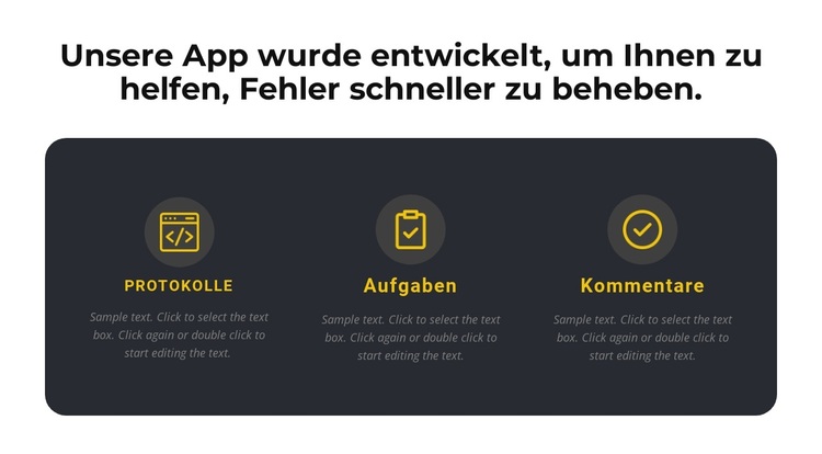 Über unsere App WordPress-Theme