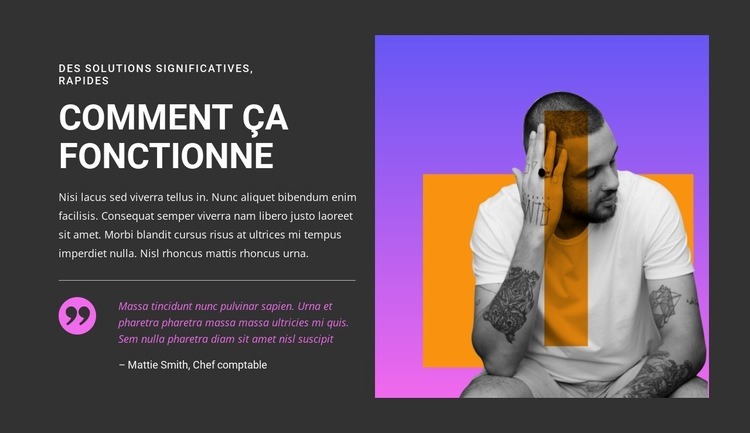 La passion et la volonté de réussir Créateur de site Web HTML