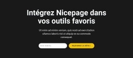 Formulaire D'Abonnement Sur Fond Sombre Un Modèle De Page