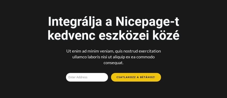 Előfizetési űrlap sötét háttérrel CSS sablon