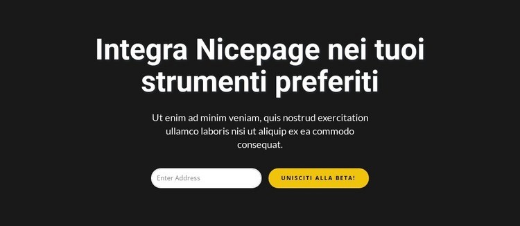 Modulo di iscrizione su sfondo scuro Mockup del sito web