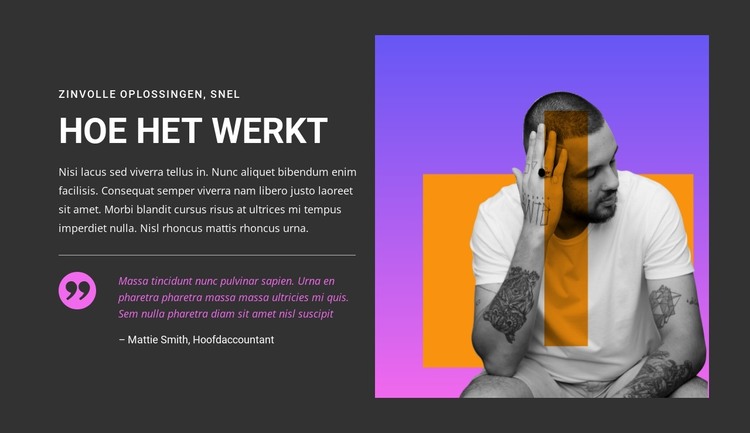 Passie en de drive om te slagen HTML-sjabloon