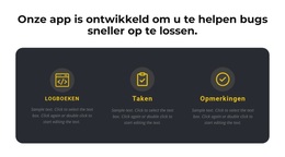 Over Onze App - Aanpasbaar Professioneel WordPress-Thema