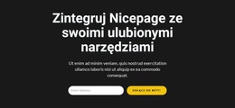 Najbardziej Kreatywny Motyw WordPress Dla Subskrybuj Formularz Na Ciemnym Tle