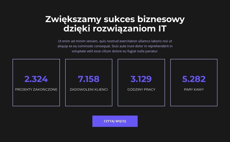 Jedź do sukcesu Szablon witryny sieci Web