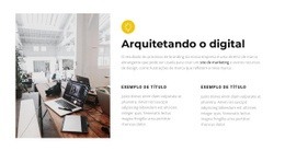 Design De Site Multifuncional Para Serviço De Plano De Negócios