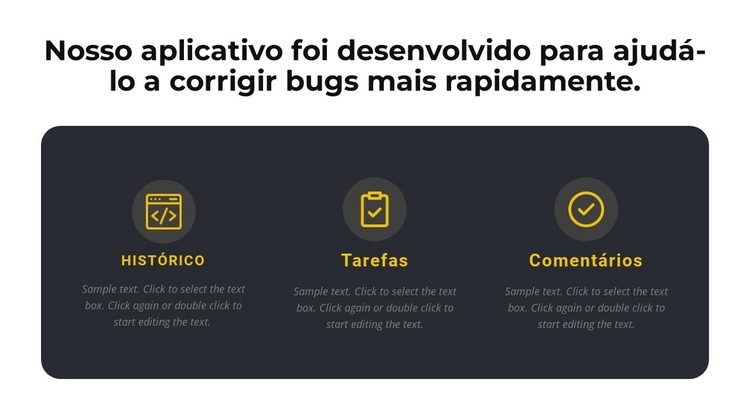 Sobre nosso aplicativo Design do site