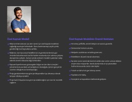 Hizmetlerinizi Özetlemek CSS Şablonu
