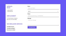 Adresse Pour La Connexion Rapide - HTML Template Generator