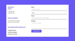 Disposition CSS Pour Adresse Pour La Connexion Rapide