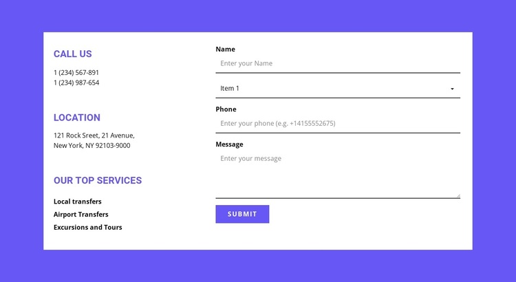 Address for quik connect Joomla Page Builder