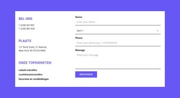 Adres Voor Snelle Verbinding - Moderne Websjabloon