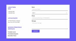 Endereço Para Conexão Rápida - HTML Template Generator