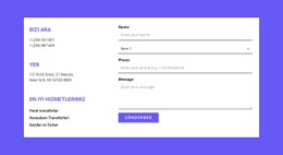 Hızlı Bağlantı Için Adres Için CSS Düzeni