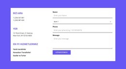 Hızlı Bağlantı Için Adres - Web Sitesi Şablonları