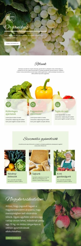 CSS Menü A Következőhöz: Egészségesebben Bioélelmiszerekkel