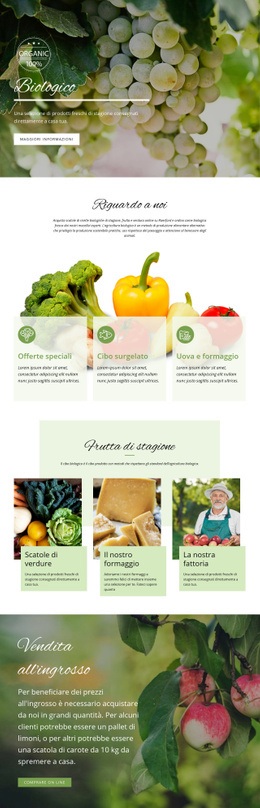 Più Sano Con Il Cibo Biologico - HTML Site Builder