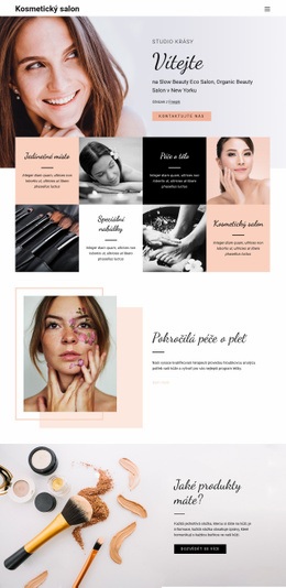 Kadeřnický, Nehtový A Kosmetický Salon – Jednoduchá Šablona Webu