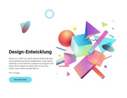 Design-Entwicklung – Gebrauchsfertige Einseitenvorlage