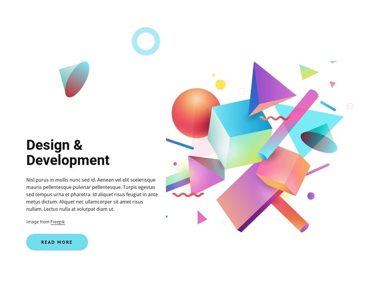 Design, development Elementor Template Alternative
