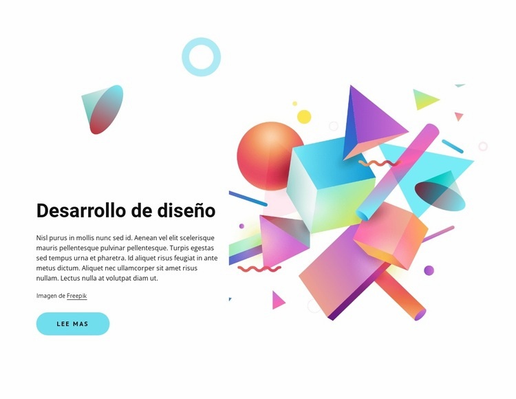 Desarrollo de diseño Plantillas de creación de sitios web