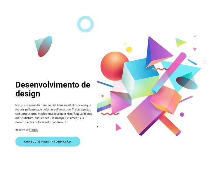 Desenvolvimento de design Modelos de construtor de sites