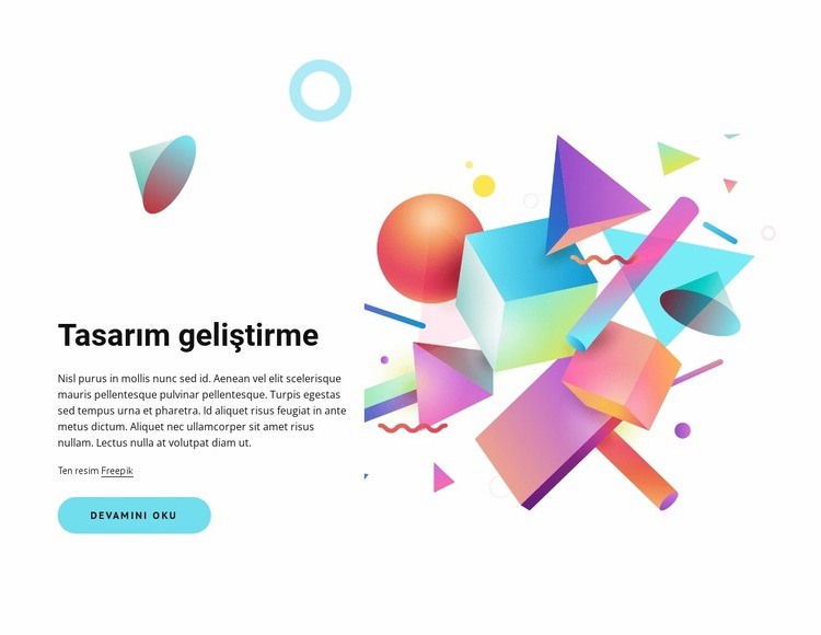 Tasarım geliştirme Web sitesi tasarımı