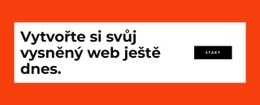 Vytvořte Si Svůj Web Ještě Dnes – Šablona Mobilního Webu