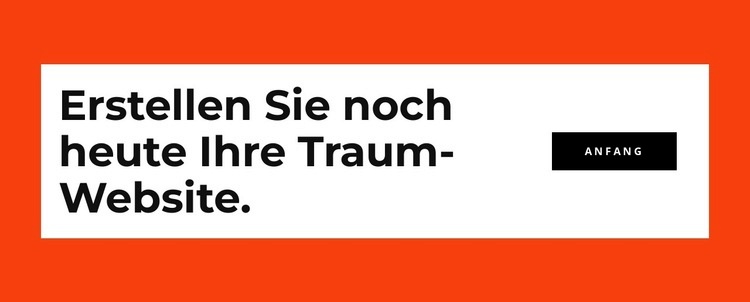 Erstellen Sie noch heute Ihre Website Eine Seitenvorlage