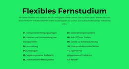 Flexibles Fernstudium - Kostenlos Herunterladbare Joomla-Vorlage