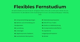 Flexibles Fernstudium - Funktionales Design