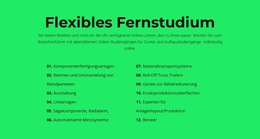 Flexibles Fernstudium – Website-Vorlage Kostenlos Herunterladen