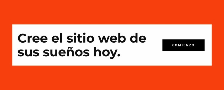 Cree su sitio web hoy Diseño de páginas web