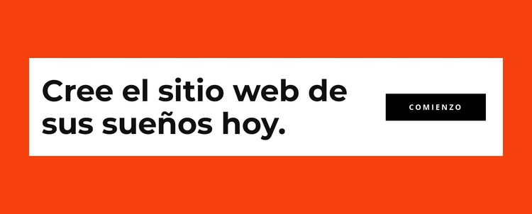 Cree su sitio web hoy Plantilla de sitio web