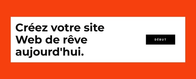 Créez votre site Web aujourd'hui Créateur de site Web HTML