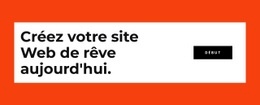 Créez Votre Site Web Aujourd'Hui - Modèle De Fonctionnalité D'Une Page