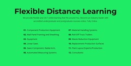 HTML Page For Flexible Distance Learning