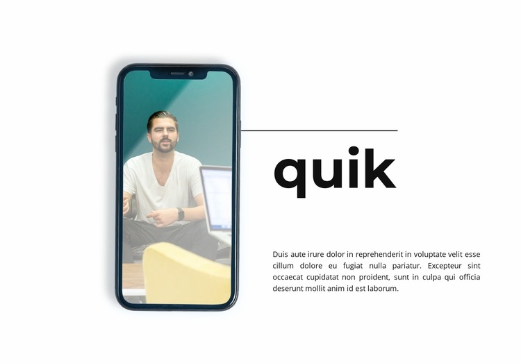 Quik connect Html Website Builder